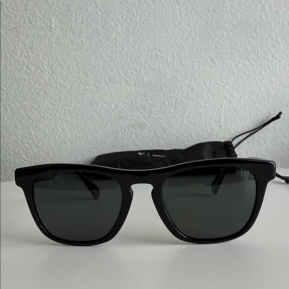 Oliver Peoples x Roger Federer R-3 51mm Polarized Black Sunglasses - Picture 2 of 8